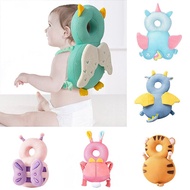 ZZOOI 1-3Yrs Toddler Baby Head Protector Safety Pad Cushion Back Prevent Injured Cartoon Security Pillows Breathable Anti-drop Pillow