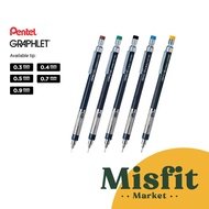 Pentel GRAPHLET Mechanical Pencil 0.3 0.4 0.5 0.7 0.9 mm Drafting Mechanical Pencil