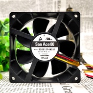 Sanyo 9S0812P4M031 12V 0.1A 8025 High Air Volume High-End Equipment Fan 8CM