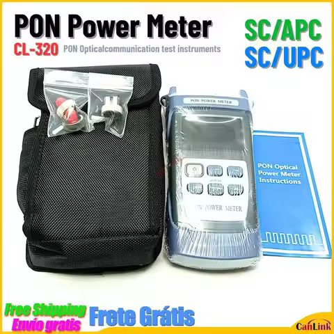 Fiber Optical PON Meter CL-320APC UPC CL-320A/U Portable PON Power Meter FTTX ONT 1310nm|1490nm|1550