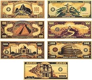 7 Wonders of The World Bookmark Set - Inspirational Metal Bookmarks Featuring Taj Mahal, Colosseum &