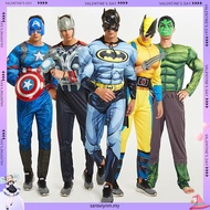 Halloween Adult Marvel Superhero Costume - Captain America, Iron Man, Superman