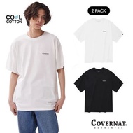 全新未拆）韓國 Convernat 經典logo涼爽面料T shirt 兩件組（黑/白）XXL