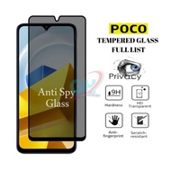 LAYAR Tempered Glass Anti Spy Xiaomi poco M6 4G M6 5G M6 Pro 4G M7 Pro 5G M6 Pro 5G M5s M5 M4 Pro M4