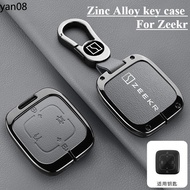Alloy Key Case For Zeekr 001 009 x Zeekr 001 Accessories Car Key Cover Keychain For Zeekr 001 009 x 