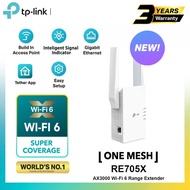 TP-Link RE705X AX3000 MESH Wi-Fi 6 Range Extender - TP-Link RE705X AX3000 Dual Band WiFI 6 MESH Exte