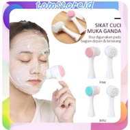 Tom R410 Face Washing Tool H155 Silicone Face Cleaning Brush 3D 2-sided Massage Brush
