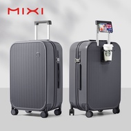 Mixi กระเป๋าเดินทางอเนกประสงค์นวัตกรรม20นิ้วน้ำหนักเบาพีซีถือในเคสที่มีล้อสากลใบ้24 26นิ้วกระเป๋าเดินทางแบบลากในล็อค TSA M9290