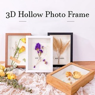 3D Frame Hollow Frame Handcraft DIY Dried Flowers Decoration Photo Frame 3cm Depth Customize 6“ 8” A