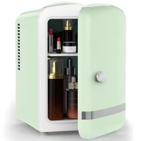 Mini Fridge for Bedroom 4L/6 Cans Small Cosmetic Fridge for Skincare Makeup Medicine Beverage Portab