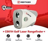 REDTIGER C001H Golf Rangefinder with Slope 1200 Yards Laser Range Finder Golfing 7X Magnification Fl