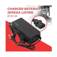 Taiwan power adaptor charger baterai sepeda listrik 60v - 67.2v 2A