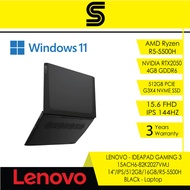 LENOVO IdeaPad Gaming 3 15ACH6 82K2027VMJ(15.6"|Ryzen 5 5500H|16GB|512GB SSD|Nvidia RTX2050|Win11|2Y