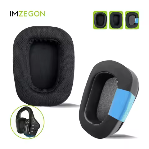 IMZEGON Replacement Earpads Headband for Logitech G633 G933 G933s Headphones Ear Cushion Sleeve Cove