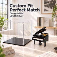 Clear Acrylic Display Box for Lego 21323 Grand Piano Action Figure Showcase Kotak Pameran Mainan