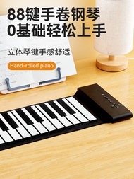 Desktop piano keyboard 88-key portable hand-rolled folding keyboard piano keyboard practice mat pian