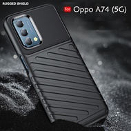 Carristo Oppo A74 5G Storm Thick TPU With Shockproof Design Back Case Cover Protection Soft Silicone Casing Phone Mobile Anti Shock Housing