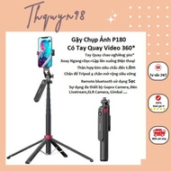 Handheld Selfie Stick P180/P185 for 360 degree rotating video recording, 1.8m high, genuine brand, 4