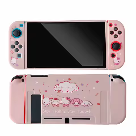 MINISO Sanrio Hello Kitty Soft TPU Protective Case for Nintendo Switch NS Joy-Con Controller Protect