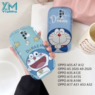 YiaMia Hello Kitty เคสสำหรับ OPPO A5 A9 2020 2020การ์ตูนน่ารักแฟชั่นโปร่งใสลายสุนัข Doraemon Pacha เคสสบู่โปร่งใสสำหรับ A7 A5S A12 A3S A12E A15 A15S A16 A17 A31 2020 A53เคส A32 HP TPU นุ่มกันกระแทกด้านหลังผ้าคลุม