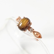 2件85折 | 巴西銅鈦晶純銀戒指 (猫眼效應)