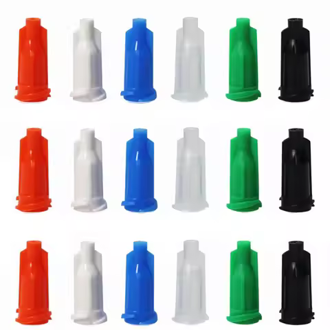 100PCS Luer Lock Syringe Sealing Head Plastic Syringe Tip Caps Dispensing Syringe Plug