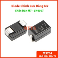 [Bag of 10] Current Rectifier Diode M7 1A/1200V 1N4007 IN4007 M7 SMD 4007 Pin
