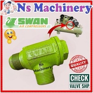 Swan Check valve For 5HP~15HP Air Compressor/Swan check valve Air Compressor 20hp Spare Part