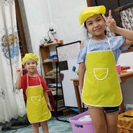 Apron for children 10-27kg with headgear, apron for learning drawing, baking, cooking, kids apron, a