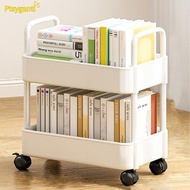 Ptsygantl Rolling Storage Cart 20lbs Max Load Capacity 2 Tier Utility Cart Trolley On Wheels For Kitchen Bathroom