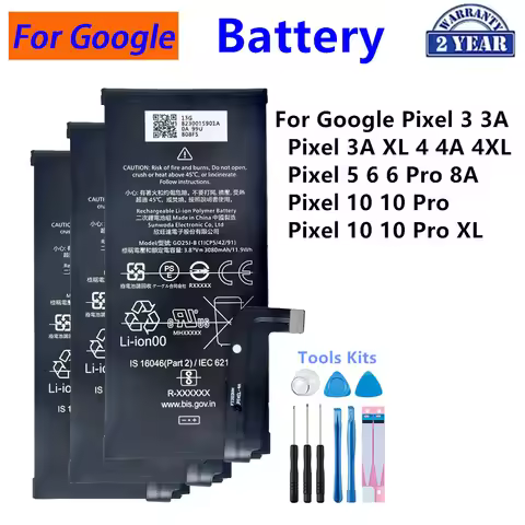 GLE28 G20M7 GD1J6 G020A-B G020I-B G025J-B GTB1F G63QN Battery For Google Pixel 3 3A XL 4 4A 4XL 5 6 