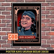 Wooden Poster Didi Kempot SOBAT AMBYAR