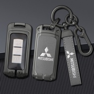 [Ready Stock]Mitsubishi car key case for Outlander Lancer 10 Pajero Sport L200 EX ASX Zinc alloy+mic