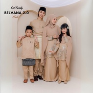 SET FAMILY BAJU RAYA KURUNG BELVANA 2.0 (NUDE)