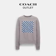 COACH/Coach Outlet Men's Checkered Round Neck Hoodie