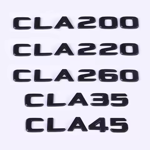 Car Trunk Words Logo Badge Emblem Decals Sticker For Mercedes Benz CLA CLA35 CLA45 CLA180 CLA200 CLA
