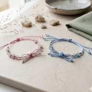 Fairy Bracelet Bow Coquette | Bracelet Aesthetic RibbonTALI | Drawstring bead bracelet