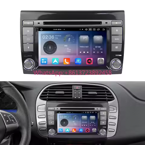 7Inch 2Din PX5 Android 12 Special Car DVD GPS Video Player 4G 64G for FIAT BRAVO 2007--2014 Built-in
