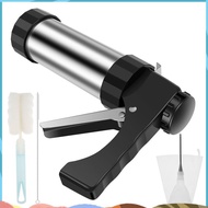 Churrera Churro Maker Machine Stainless Steel Churro Maker Kit with 3 Different Tips Piping Nozzle H