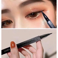 Starry sky eyeliner pen, long lasting, non-smudge, super waterproof and sweat proof, novice liquid eyeliner pen black