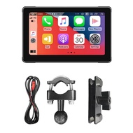 7-Inch Motorcycle Navigation Screen Portable Monitor IPX8 Waterproof for CarPlay Android Auto Wirele