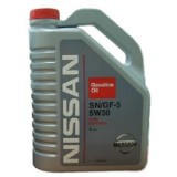 Nissan Fully Synthetic Engine Oil SN/GF-5 5W-30 4L