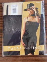 GUNZE Tuche designed by UNO Made in Japan日本製 黑色吊帶背心 TUD 1 鑽石圖案