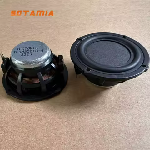 SOTAMIA 2Pcs 2 inch full range speaker 6 ohm 10W honeycomb flat panel diaphragm long stroke desktop 