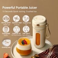 [Ready Stock] Powerful Portable 10 Blade Blender Juicer Household 350ml Ice Crusher Extractor Food Soymilk Fruit Multi-function Mixer Juicing Cup USB Rechargeable Smoothie Blender