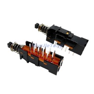 4PDT 1pcs Push Button Locking Switch 12pins Latching Type Silver Plated Terminal pb-42d01-L pxa7
