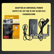 UNIVERSAL AC Adapter POWER SUPPLY DC 12V 15B 16 18V 19 20V 24V CHARGER DHW