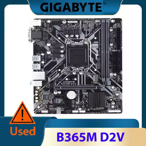 GIGABYTE B365M D2V Micro ATX Intel B365 M.2 SSD New 32G Double Channel Support 8 9 Gen LGA 1151 CPU 