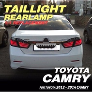 (READY STOCK )Toyota Camry ACV50 13-14 Led Tail Lamp Light Bar Smoke