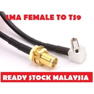 SMA Female Jack To TS9 Connector - Rg174 Pigtail Cable 30cm Parabolic HUAWEI B529 B618 B818 H112